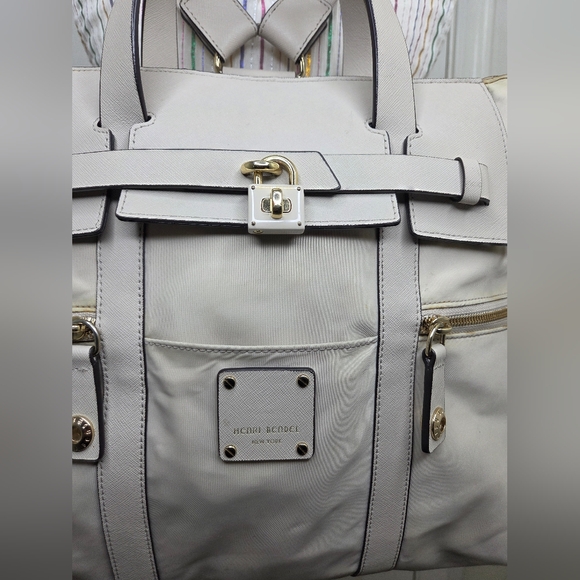 Henri Bendel Jetsetter Backpack in Cream - Picture 2 of 10